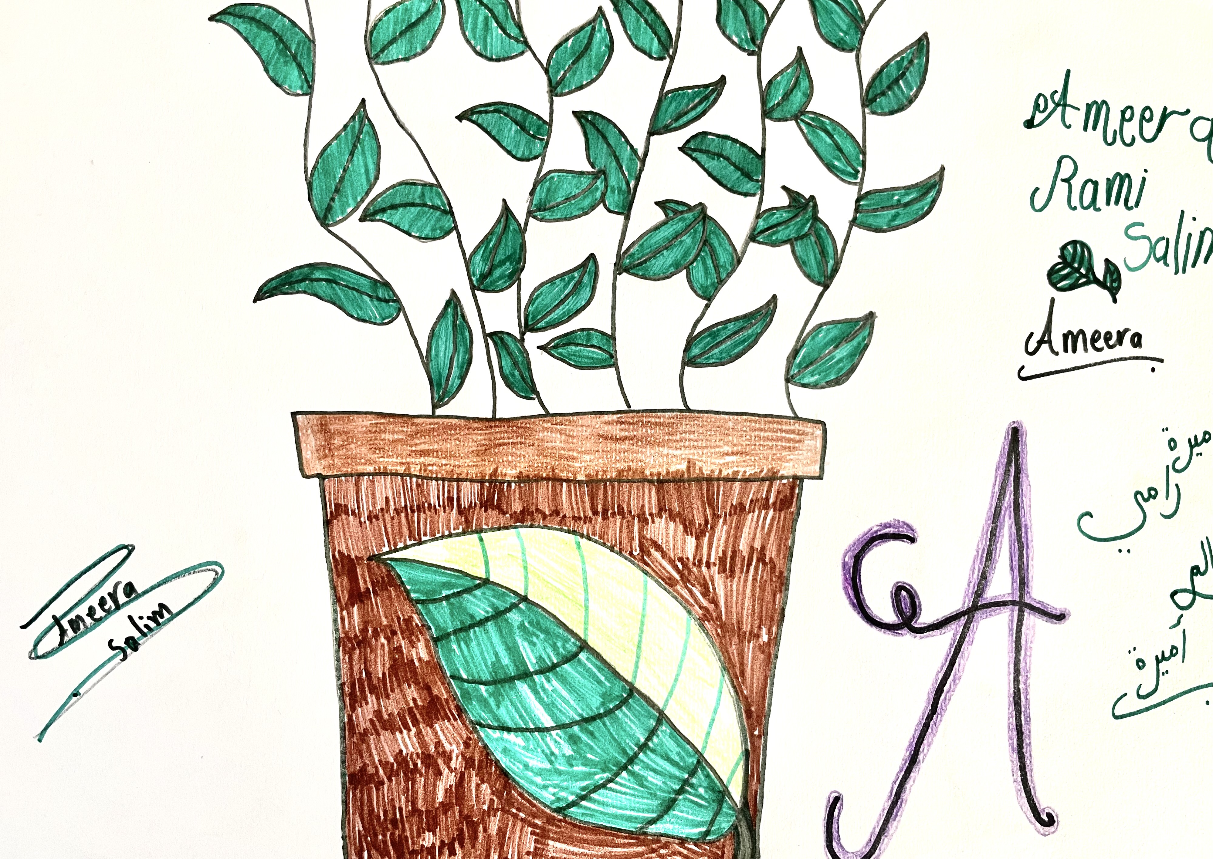 فريق الرسم - مركز زها الثقافي الزهور