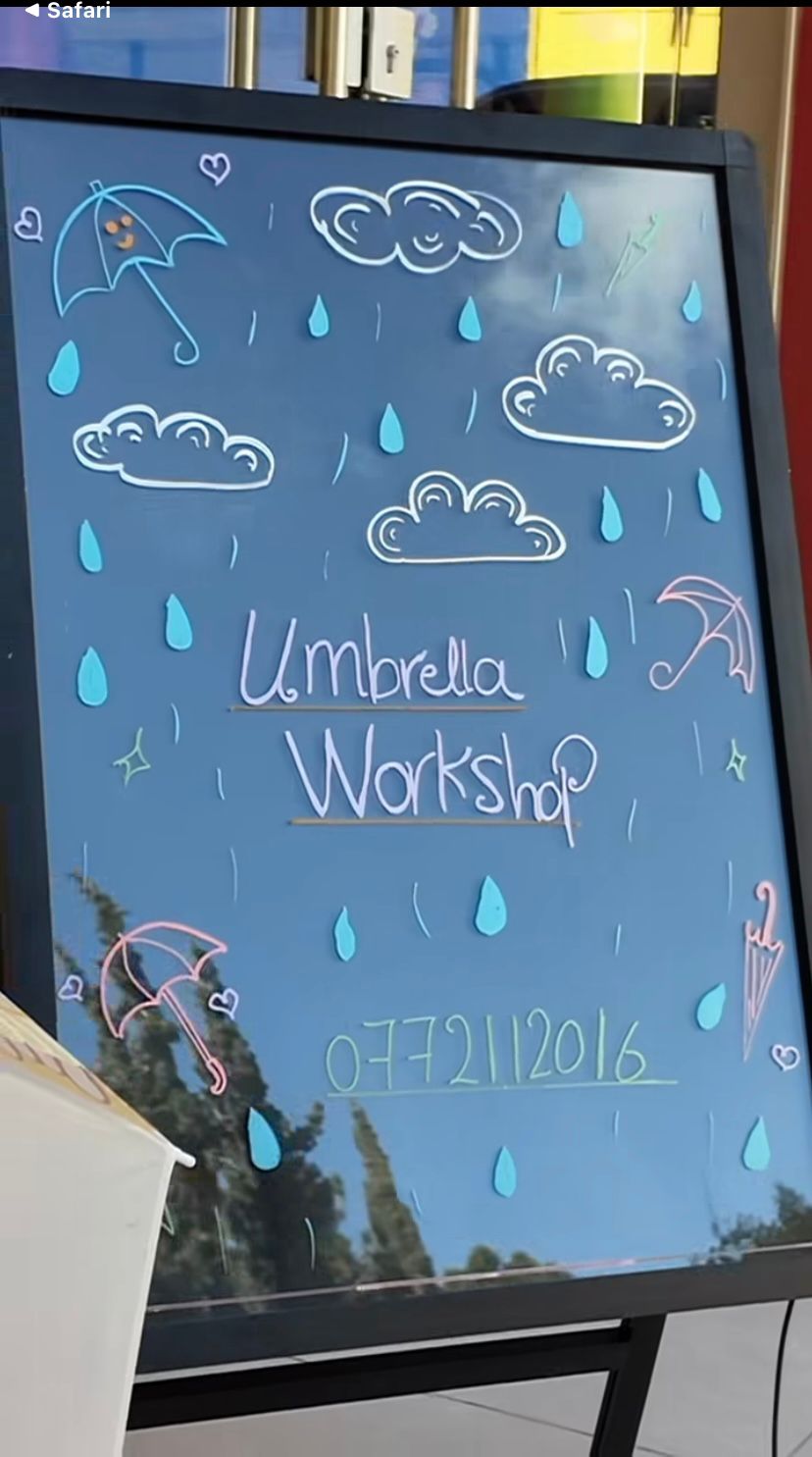 ورشة الرسم على مظليات الرسم 